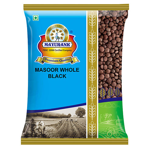 500G Black Whole Masoor Dal - Cultivation Type: Organic