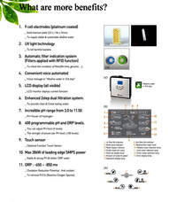 Alkaline water ionizer CREWELTER 9 plates ionized alkaline water Home appliances water treatment appliances