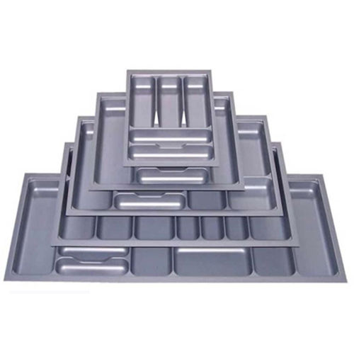 Pvc Cutlery Tray - Color: Grey