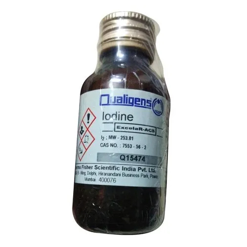 100 Gm Iodine Resublimed - Cas No: 7553-56-2