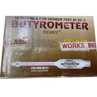 Zero Error Milk Butyrometer - High-quality Glass, 130 Grams, Classic White | Accurate Fat Content Measurement For Industry & Lab Use