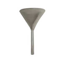 Long Stem Funnel - Borosilicate Glass, 80ml Capacity, 20mm Size | Lab Use, Industrial Application, Warranty Included