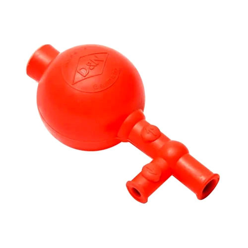 Laboratory Pipette Rubber Bulb - Color: Red