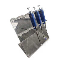 Lab Micro Pipette Stand - Plastic Material, 500 Grams Weight, Blue Color | 1 Channel Capacity For Chemical Laboratory Applications