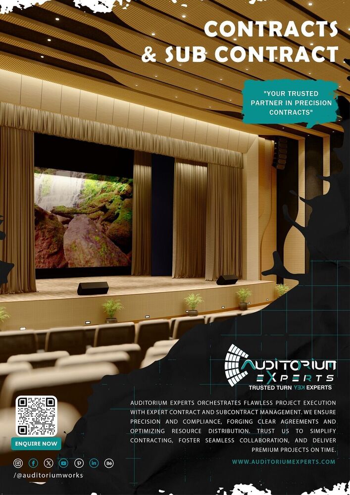 Contracts And Sub Contracts - Comprehensive Project Scope And Timelines, Specialized Lighting And Acoustics Subcontracts, Maintenance Support