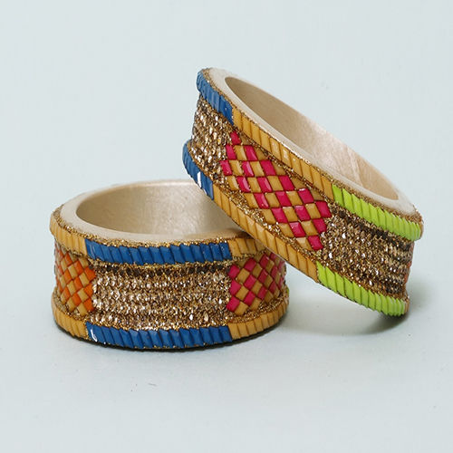 2-8 Hhi Lakh Bangles - Color: Multicolor