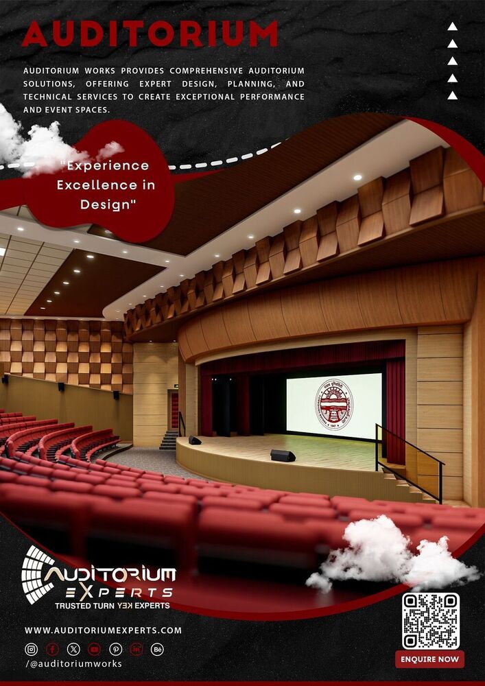 Stageworks Auditorium - Immersive Space Solutions | Customized Design, Stage Engineering, Acoustic Enhancements, Integrated Av Technology, Project Management