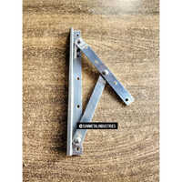 10inch Ss Two Bar Friction Stay - Stainless Steel, 10" Size, Silver Color | Polished Finish, Heavy-duty Design, Withstands Harsh Weather