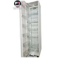 Pantry Unit - Stainless Steel & Glass Baskets , Versatile 12 Basket Storage For Kitchen & Living Room