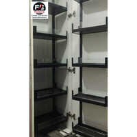 Pantry Unit - Stainless Steel & Glass, 12 Baskets, Soft-close Feature, Various Sizes Available, Ideal For Home & Hotel Use