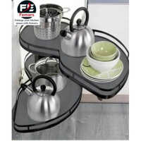 Soft Close Coated Swing Corner - Stainless Steel, Various Sizes Available | Soft-close Feature For Quiet Operation, Ideal For Kitchen & Living Room Use