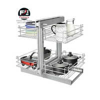 Magic Corner Ss Wire Basket - Application: Kitchen & Living Room