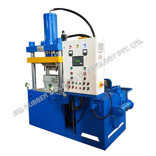 Rubber Compression Moulding Machine (CEV) - Mild Steel, Blue Color | 1 Year Warranty, Fully Automatic Operation