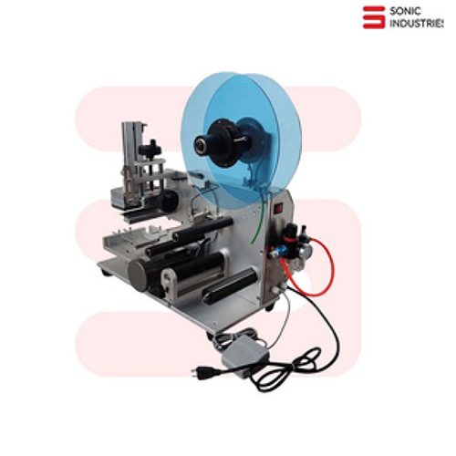 Sonic MT-60 Semi Auto Flat Bottle Labelling Machine With Inkjet