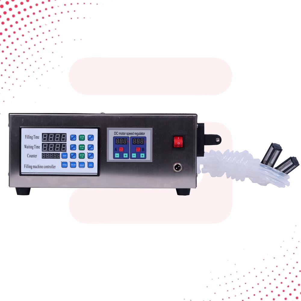 Sonic Industries Double Head Electric Liquid Filler Machine |220V/110V |10ml-3500ml Filling Range