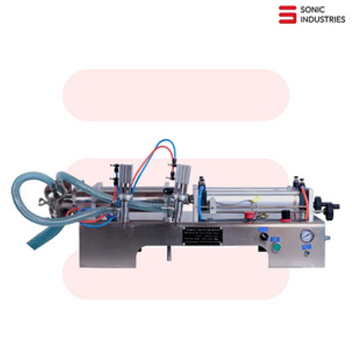 Sonic GC-A Double Head Pneumatic Semi-Automatic Liquid Filler Machine