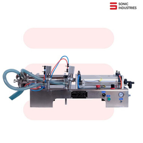 Sonic Gc-A Double Head Pneumatic Liquid Filler Machine - Automatic Grade: Semi-Automatic