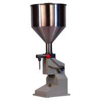 Sonic Industries A03 Manual Stainless Steel Bottle Filling Machine - 0-50ml Filling Range, 33x33x73 Cm Dimension, Versatile For Liquids & Pastes