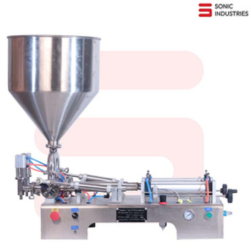 Sonic Gcg -A Double Head Pneumatic Paste Filler Machine - Air Consumption: Normal