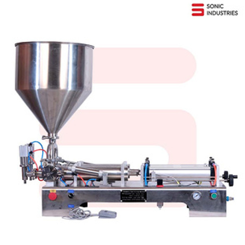 Sonic Gcg -A Double Head Pneumatic Paste Filler Machine - Air Consumption: Normal