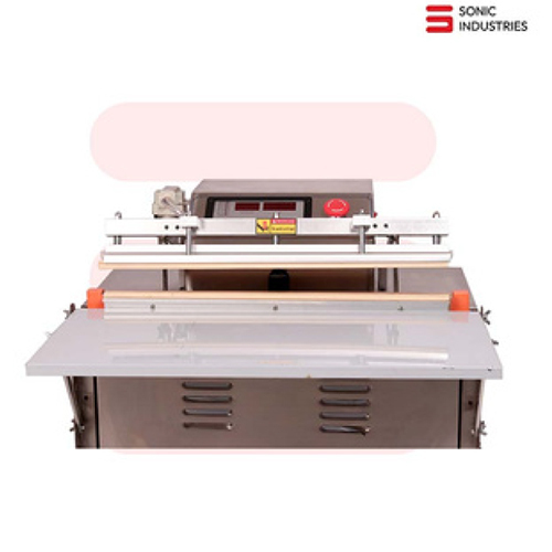 Sonic Dz 500t External Vacuum Packaging Machine - Mild Steel, Semi-automatic Design, Frequency Speed Control | Highly Efficient Food & Industrial Packaging, 5-year Warranty