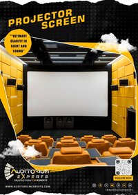 Projector Screen - High-quality Projection Surface | Customizable Sizes, Installation Expertise, Versatile Applications, Durability
