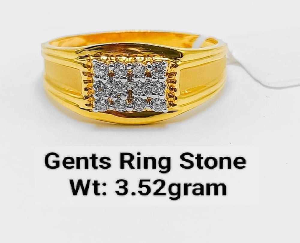 92% Gold Gents Ring Stone