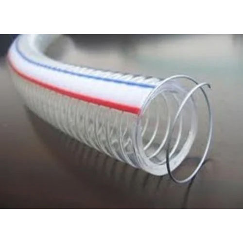 Pvc Spring Hose - Color: White