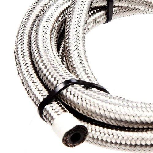 Silver Braided Hose Pipe - Hardness: 20 Hrc