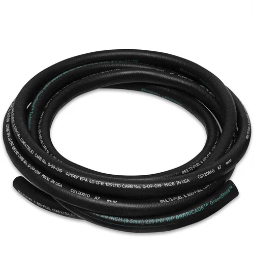 Rephin Heavy Duty Hose Pipe - High-Quality Rubber, 0.5 Inch Round, Black | Industrial Use, Warranty Included