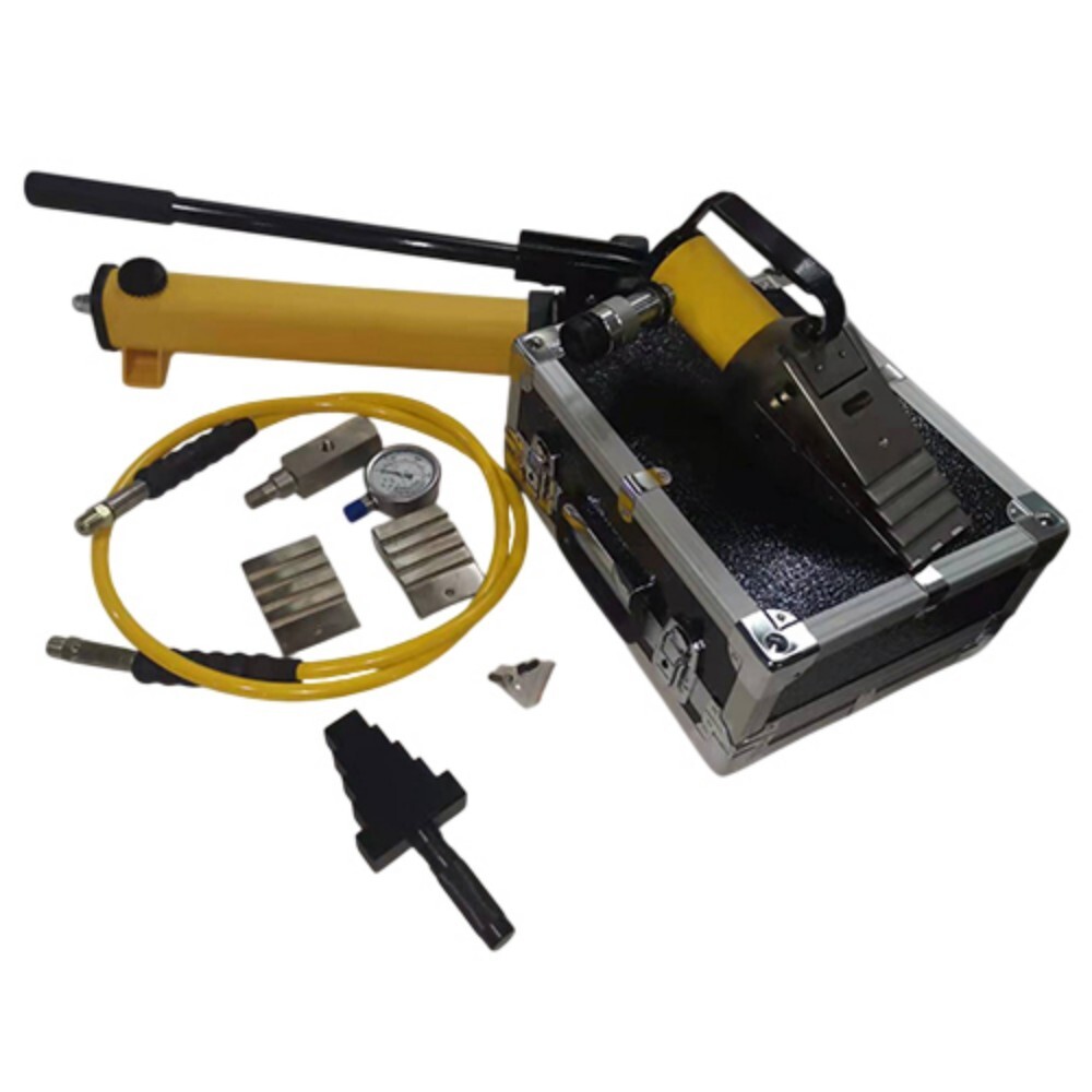 Hydraulic Flange Spreader - High-Quality Iron, 81 mm Max Spreading, Sleek Black Handle | Heavy-Duty Hose Crimper for Industrial Use, 700 Bar Pressure