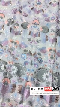 Shop Now Luxurious Sequins Georgette Fabric for Bridal & Partywear