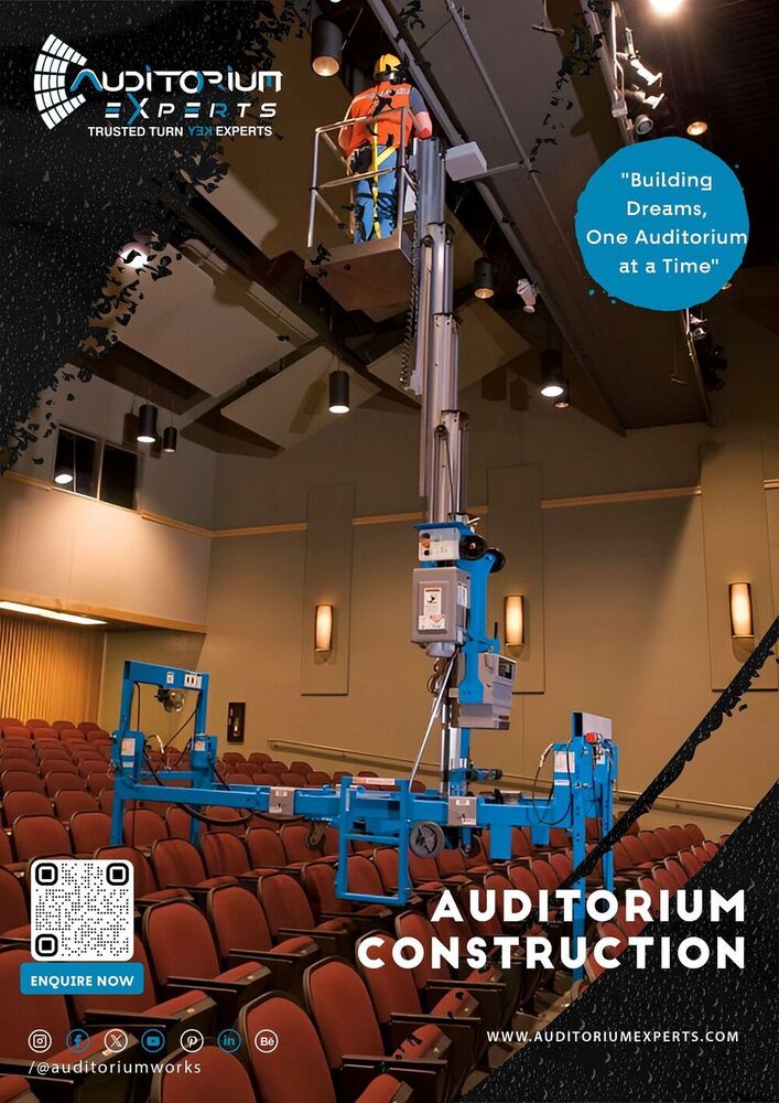 Auditorium Construction - Tailored Design Solutions, Seamless Technology Integration, Exceptional Craftsmanship, Sustainable Building Practices