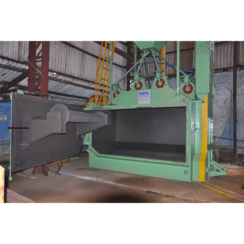 SBM 4TB10 Wire Rod Shot Blasting Machines Off Line Double Door