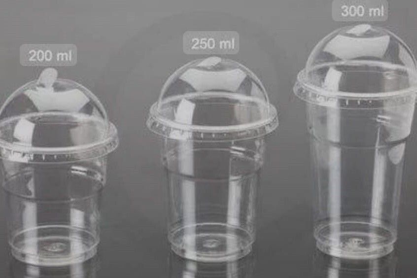 Disposable pet plastic glass