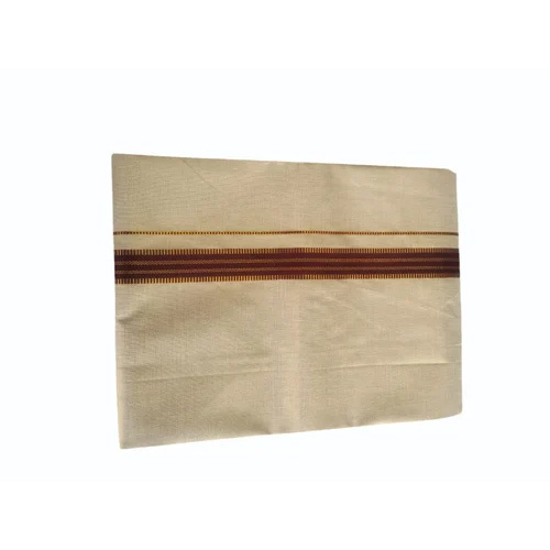 Dark Brown Tissue Men Cotton Fancy Dhoti - Feature: Easy To Use