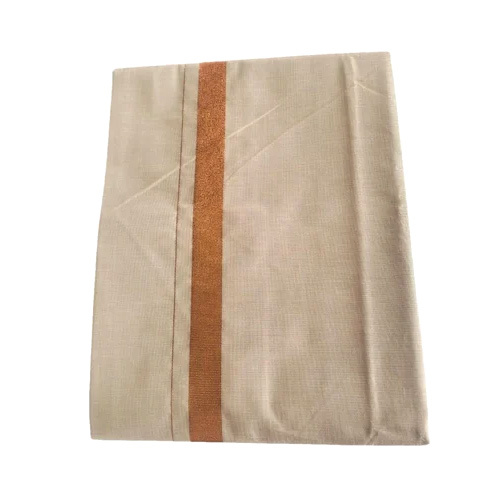 Beige Men Cotton Dhoti