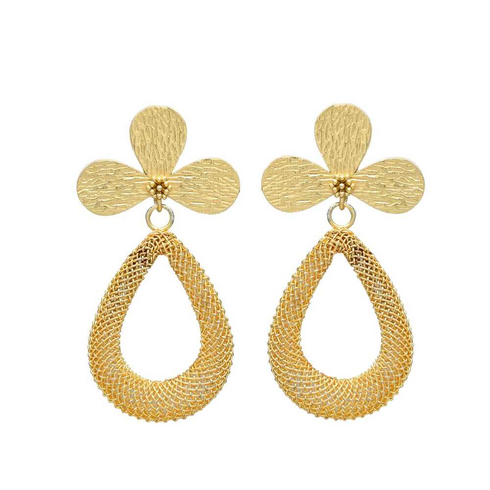 New arrival Leaf Patels head woman tear drop designer earring