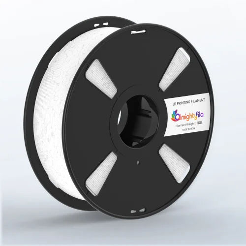 Almightyfila 1.75Mm Marble White Pla+ 3D Printer Filament - Color: Black