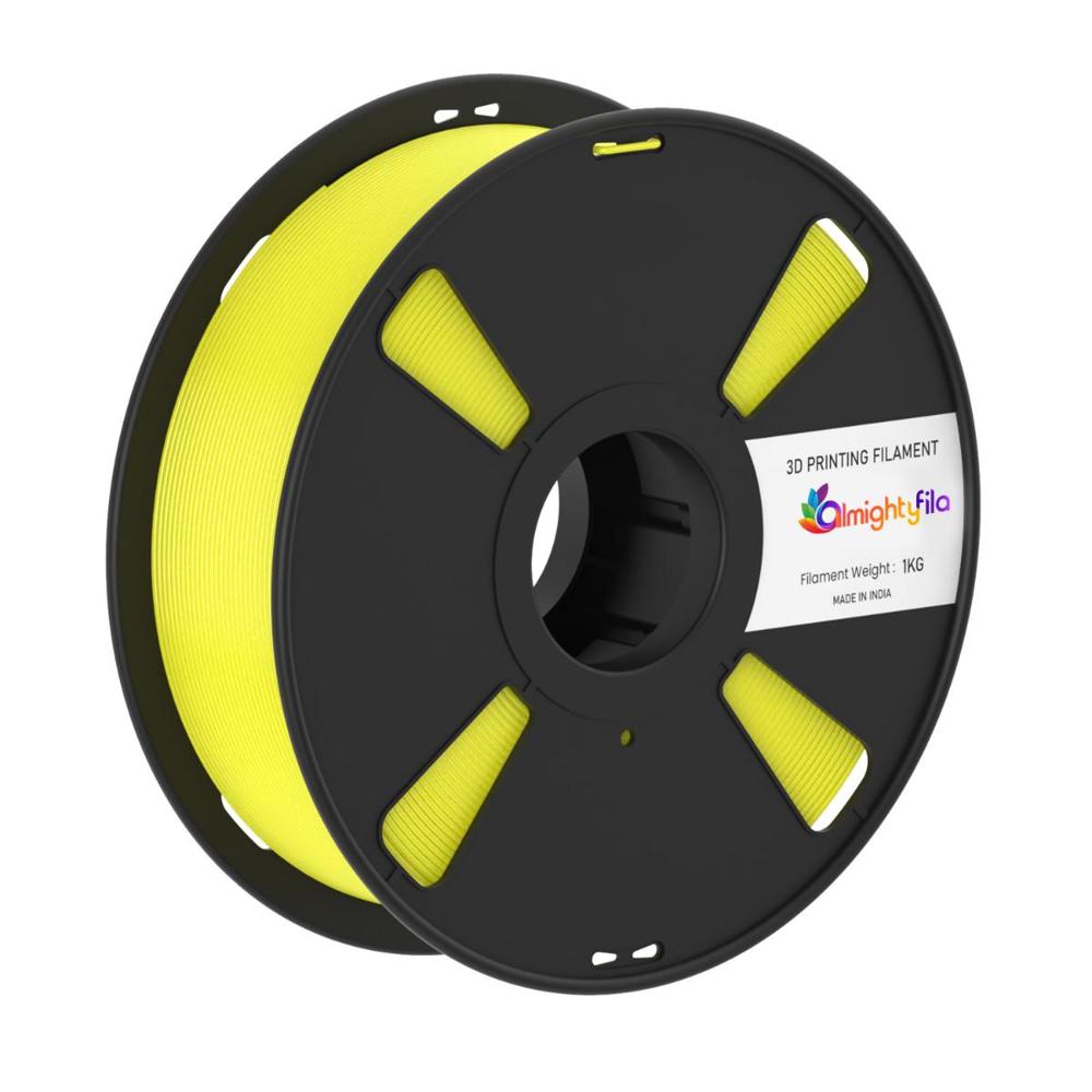 Almightyfila Pla+ 3D Printing Filament (Lemon Yellow) | Filament Weight: 1Kg | 1.75Mm - Color: Orange