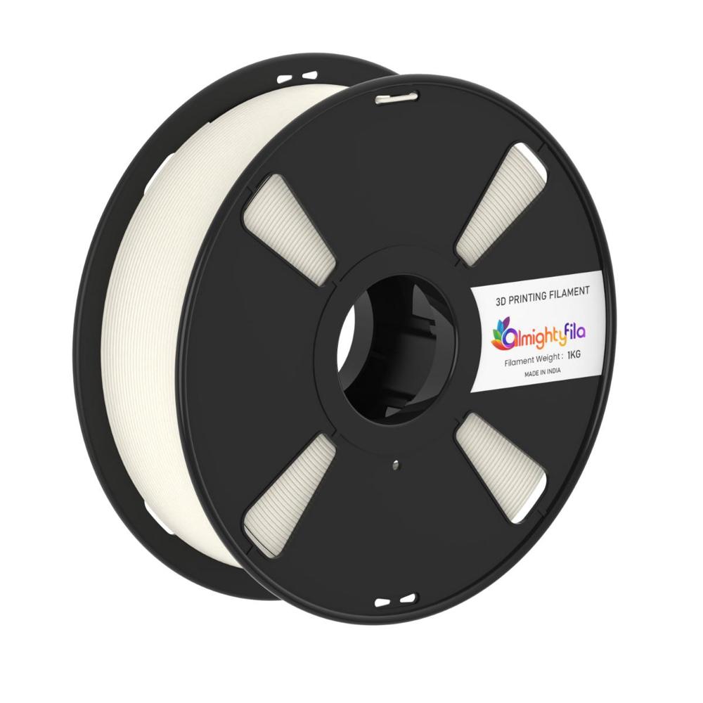 AlmightyFila PLA+ 3D Printing Filament (Ivory) | Filament Weight: 1KG | 1.75mm