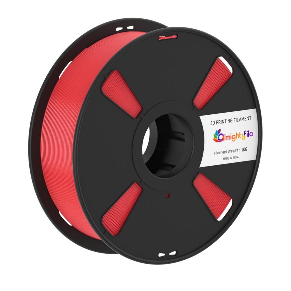 Pla Pro Glossy 3D Printer Filament (Red) | Filament Weight: 1Kg | 1.75Mm - Color: Red