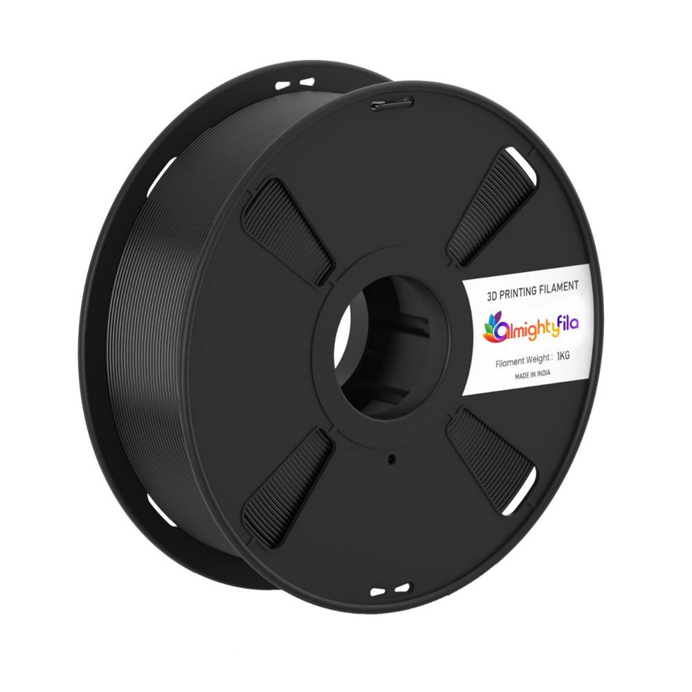 Petg Pro 3D Printer Filament (Black) | Filament Weight: 1Kg | 1.75Mm - Color: Black