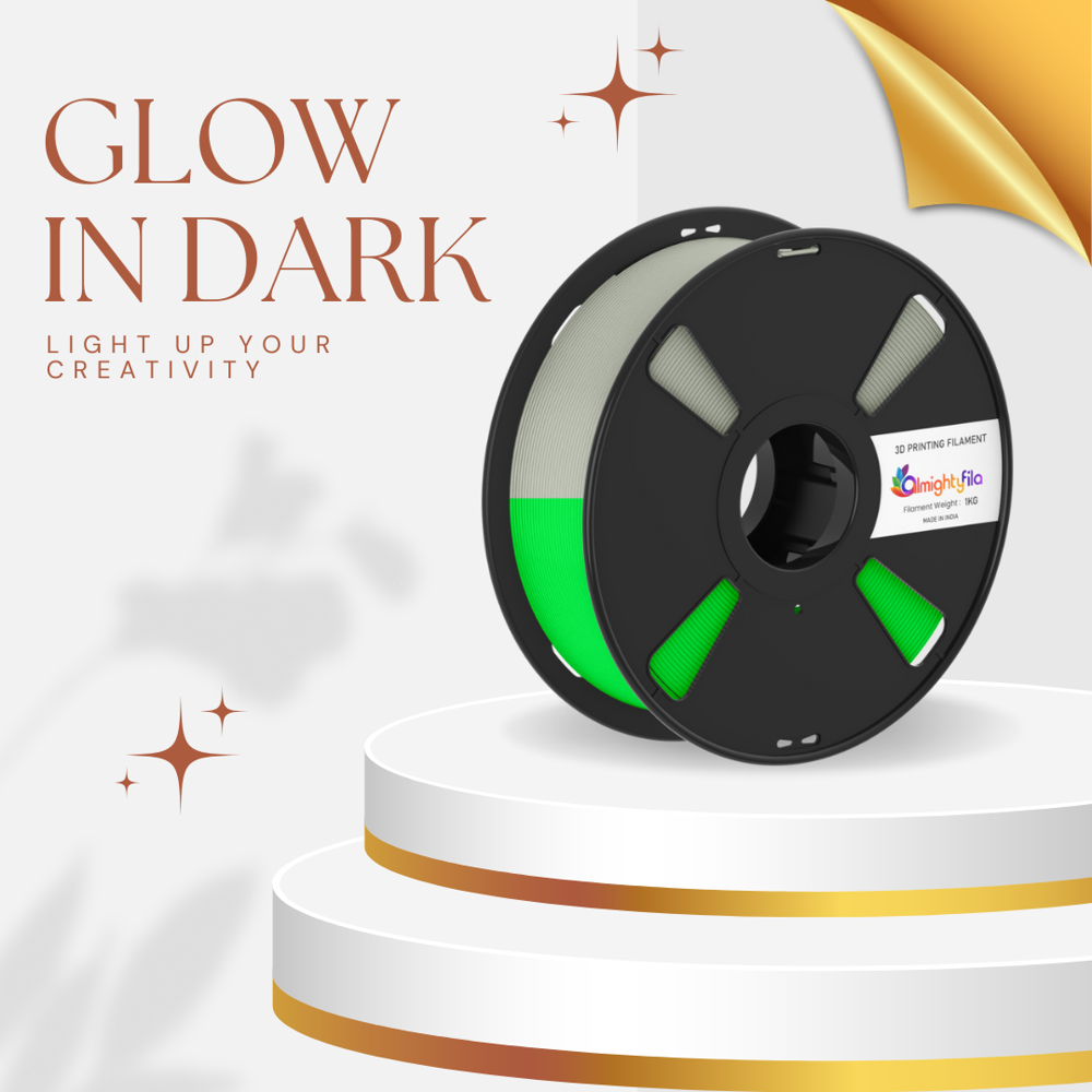 PLA Pro Glow In Dark (Green) 3D Printing Filament