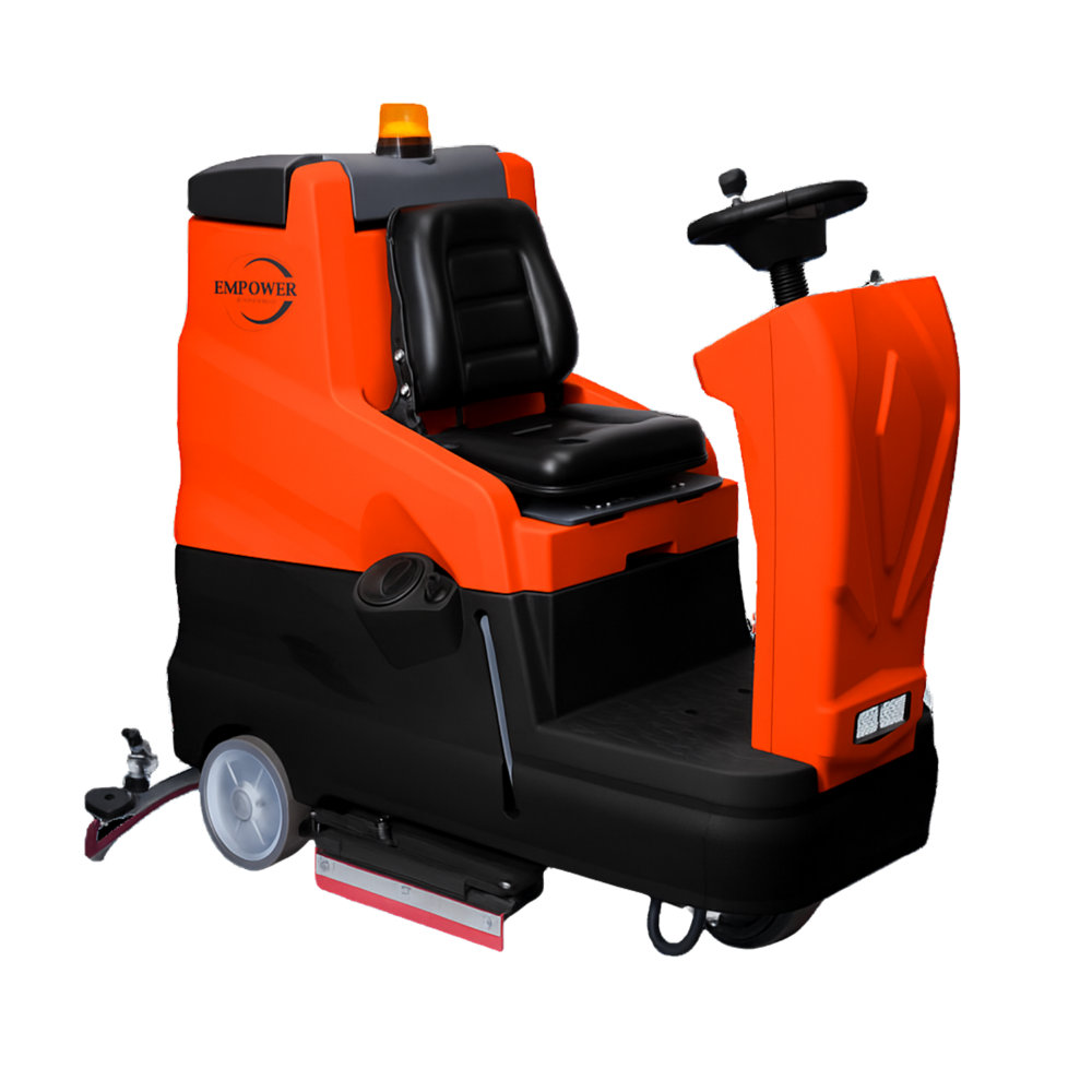 Ride-On Scrubber Dryer E-Rider-260 - Color: Gray & Orange