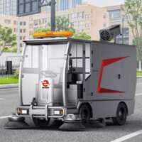 Electric Sanitation Four Wheel Sweeper