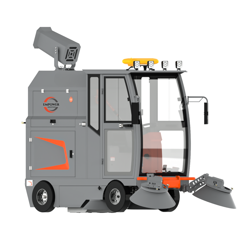 Electric Fully Enclosed Driving Boom Sweeper - Capacity: 20