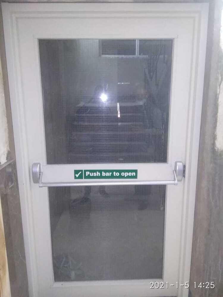 Glazed Fire Resistant Door - Color: As Required By Client