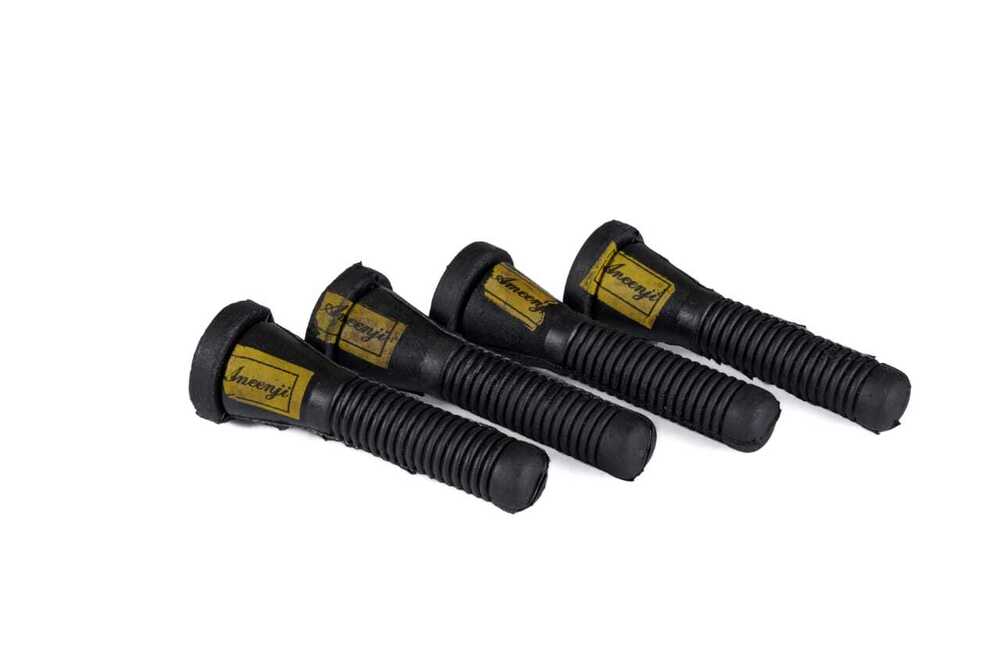 Chicken Plucker Rubber Plucking Fingers - 100 Pcs Pack, 2 1/4 Inch Length, Black High Quality Natural Rubber, Highly Flexible, Durable With Rounded Tops For Superior Performance