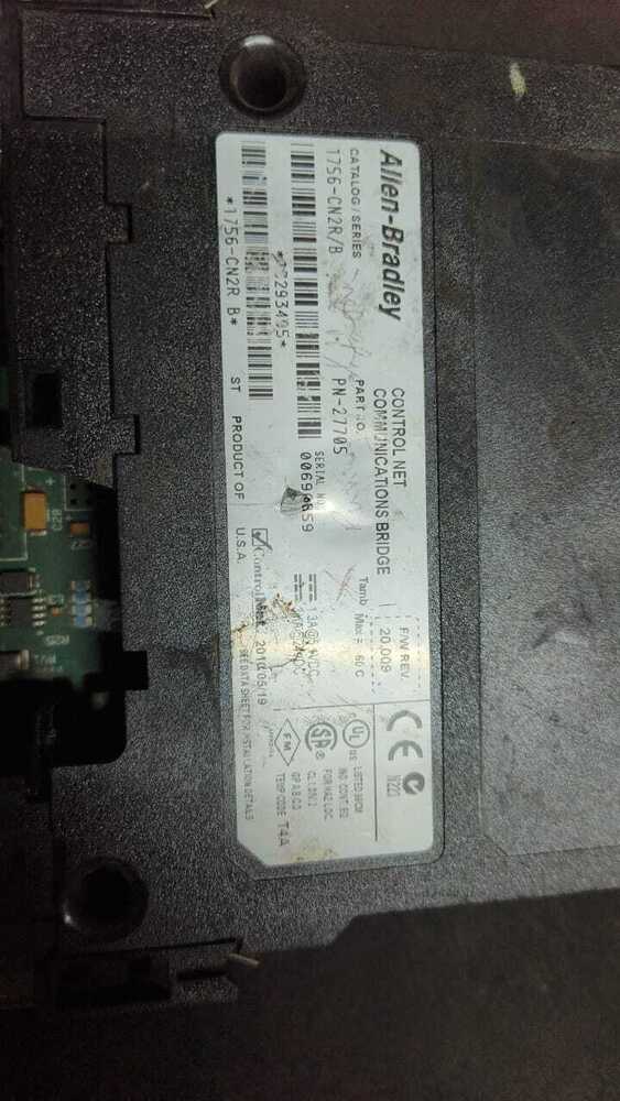 Allen Bradley Control Net 1756-cn2r/b - Color: Black